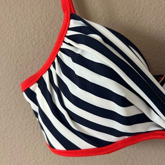 NWT Boden Striped Bikini Top - Picture 3 of 6